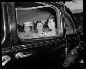 Three women in car
