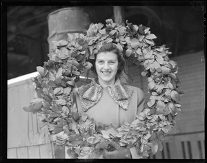 Girl with wreath