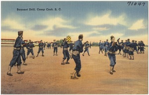 Bayonet drill, Camp Croft, S. C.