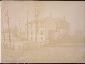 Wachusett Reservoir, Town of West Boylston, schoolhouse, on the north side of East Main Street, from the northeast, in field back of Amanda A. Morse's, West Boylston, Mass., Dec. 15, 1896