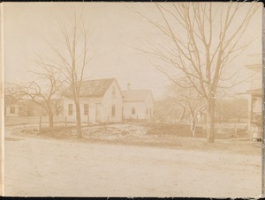 Wachusett Reservoir, Arminda W. Shepard's houses, on the west side of Newton Street, from the northeast in Newton Street, Oakdale, West Boylston, Mass., Jan. 13, 1897