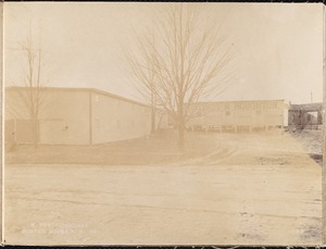 Wachusett Reservoir, Boston & Maine Railroad's freight house, on the west side of North Main Street, near the corner of Holden Street, from the northeast in North Main Street, Oakdale, West Boylston, Mass., Jan. 20, 1897