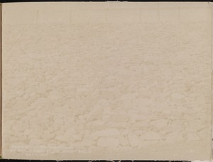 Sudbury Reservoir, Section D, riprap on the southerly side of the Willow Bridge Road, from the south, Southborough, Mass., May 4, 1897