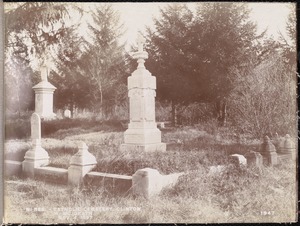 Wachusett Reservoir, Catholic Cemetery, near Sandy Pond, marble monument, William McGrath, from the west in avenue, Clinton, Mass., Nov. 4, 1897