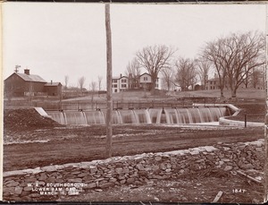 Wachusett Aqueduct, Lower Dam, Open Channel, Section 11, from the south, near east side of Sawin's Mills road, Southborough, Mass., Mar. 16, 1898