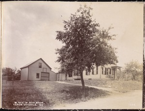 Wachusett Reservoir, Aaron Goodale's buildings, on the southerly side of Goodale Street, from the northeast, West Boylston, Mass., Jul. 30, 1898