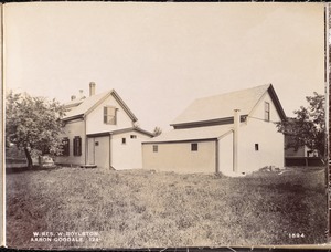 Wachusett Reservoir, Aaron Goodale's buildings, on the southerly side of Goodale Street, from the southwest, West Boylston, Mass., Jul. 30, 1898