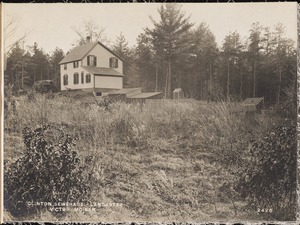 Clinton Sewerage, Victor Moisan's house (back), on the west side of High Street, from the north, Lancaster, Mass., Nov. 7, 1898