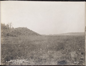 Wachusett Reservoir, south end of Cemetery Ridge, Clinton, Mass., Nov. 16, 1898