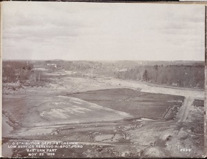 Distribution Department, Low Service Spot Pond Reservoir, eastern part, from the top of the chimney of the Northern High Service Pumping Station, Stoneham, Mass., Nov. 22, 1899