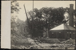 Distribution Department, Low Service Spot Pond Reservoir, Malden Pumping Station, from the northwest, Stoneham, Mass., Oct. 18, 1897