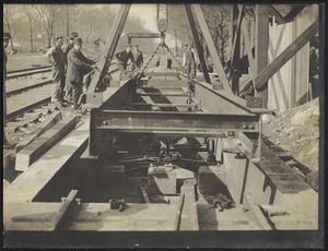 Distribution Department, Chestnut Hill High Service Pumping Station, railroad track scale pit, Brighton, Mass., May 6, 1909