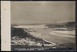 Wachusett Reservoir, northeast from above Sawyer's Mills, elevation of water 315, Boylston, Mass., Mar. 11, 1904