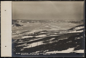 Wachusett Reservoir, south from above Sawyer's Mills, elevation of water 315, Boylston, Mass., Mar. 11, 1904