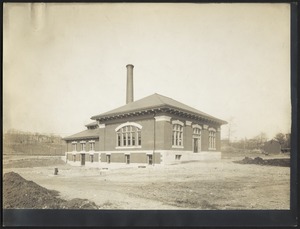 Distribution Department, Hyde Park Pumping Station, from the southeast, Hyde Park, Mass., Oct. 1912 - May 1913