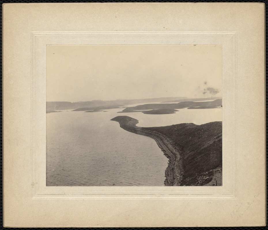 Wachusett Reservoir, likely from Wachusett Dam area, Clinton, Mass., 1905