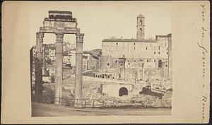 Vue du forum à Rome