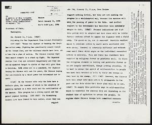 Stillwell Report Released-- The above portion of a 1938 report from Col. Joseph Stillwell was released by the House Un-American Activities committee as one of the Whittaker Chambers "Pumpkin papers." Stilwell than was a U.S. Military observer in China. Later, as a Lieut. Gen., he commanded U.S. Troops against the Japanese.