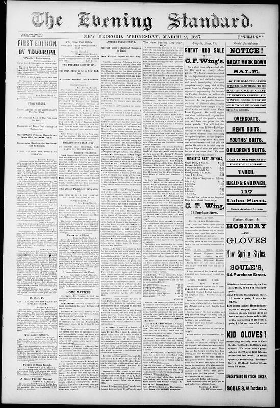 Evening Standard. March 02, 1887 - Digital Commonwealth