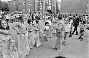 Potato sack race