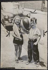 Carol Ann, 7, and Tommy, 8, Gilmore