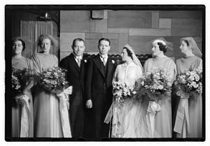 Wedding, daughter of Mrs. Richard Howard taken at Presentation Church Oak Sq. Brighton