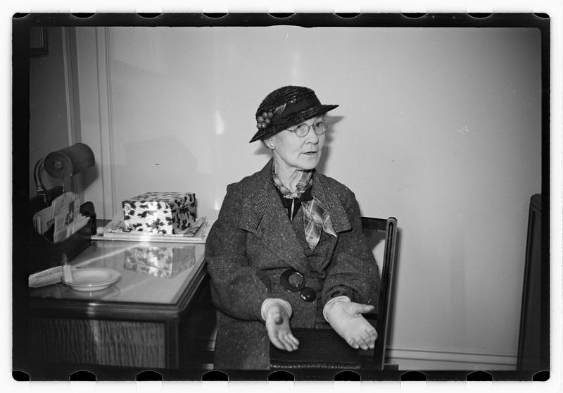Mrs. Townsend, wife of Townsend old age plan