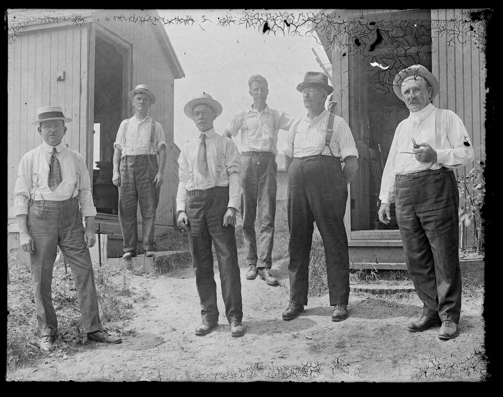 Metropolitan Water Works Miscellaneous, group of 6 men, Mass., ca. 1900-1919