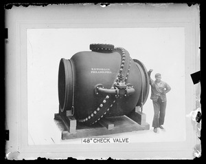 Distribution Department, 48-inch check valve, Mass., ca. 1900