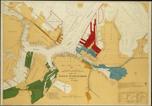 Map of Boston inner harbor