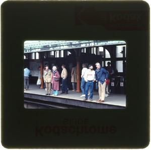 Passengers on subway platform