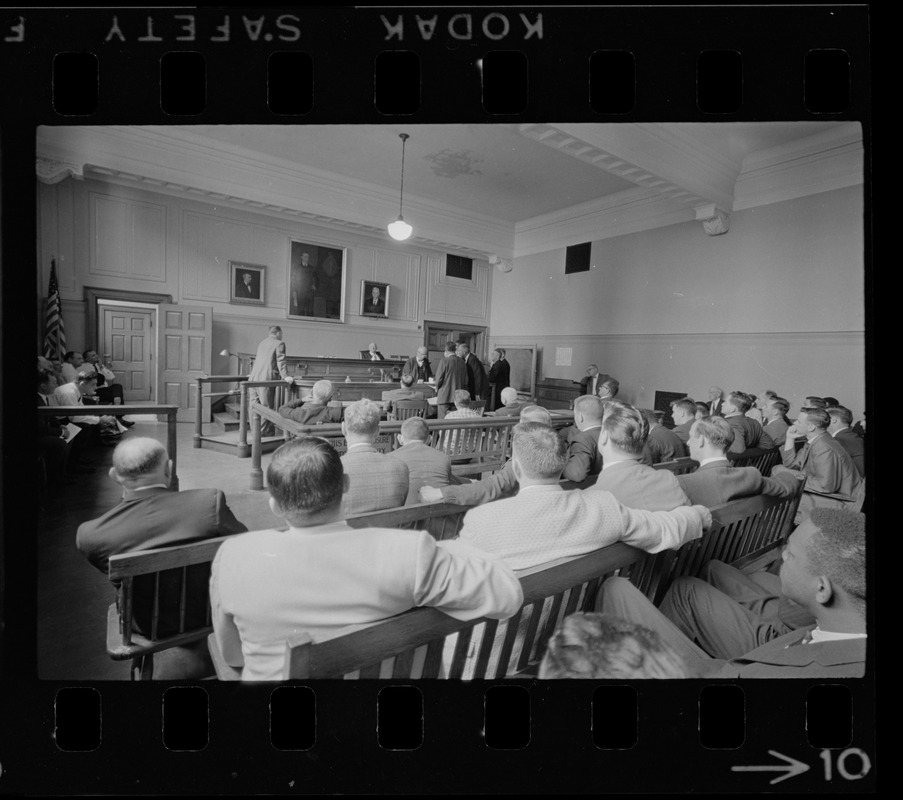 Judge Adlow presiding over a session in Boston Municipal Courtroom ...