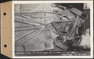Bottom view of front end of S1310, Tewksbury, Mass., Mar. 4, 1938