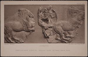 Chariots. Parthenon frieze, south side slabs XXIX, XXX, British Museum