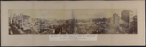 Ruins of the Great Fire in Boston, Nov. 9th and 10th, 1872, panoramic view from Washington Street