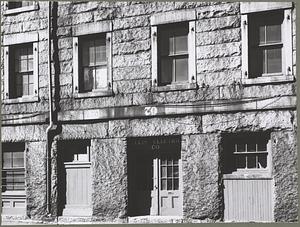 Boston, Custom House Block, exterior, façade details, 1857