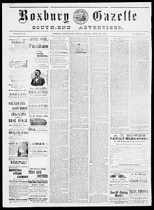 Roxbury Gazette and South End Advertiser, September 21, 1888