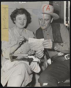 Marjory Adams. John Wayne