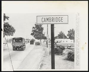 Cambridge, MD. – Guard Moves In – Units of the Maryland National Guard move into the limits of this race-torn town this afternoon as martial law was resumed.