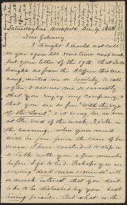 Letter from Zadoc Long to John D. Long, December 19, 1868