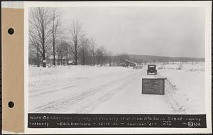 Contract No. 21, Portion of Ware-Belchertown Highway, Ware and Belchertown, Ware-Belchertown highway at property of William A. and Sarah Stead, looking easterly, Belchertown, Mass., Dec. 13, 1932