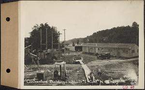 Contract No. 14, East Portion, Wachusett-Coldbrook Tunnel, West Boylston, Holden, Rutland, contractors buildings, Shaft 1, West Boylston, Mass., Sep. 30, 1929