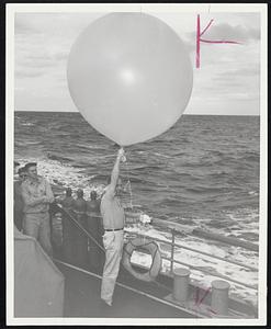 Weather Balloon. Launch of Weather Balloon.