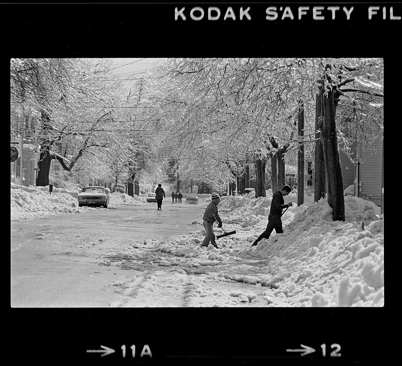 Snowy street scene