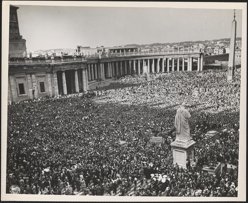 Pius Xii Rome Pope Pius XII speaks to the people of Rome the day after its occupation ...