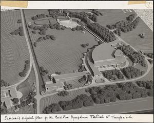 Saarinen's original plan for the Berkshire Symphonic Festival at Tanglewood