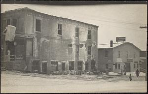 DuPaw Pharmacy after fire, from side