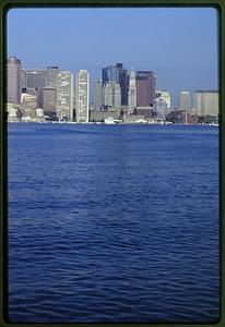 Boston (circa 1996): Skyline of Boston from Boston Harbor