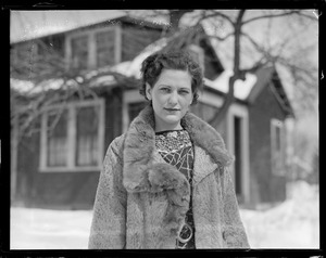 Norma, wife of Murt Millen at Natick home just before she was arrested and locked up in Dedham jail