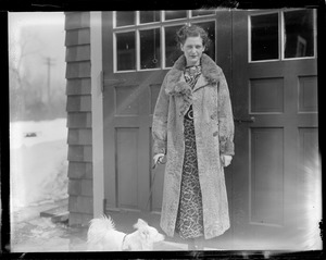 Norma, wife of Murt Millen at Natick home just before she was arrested and locked up in Dedham jail